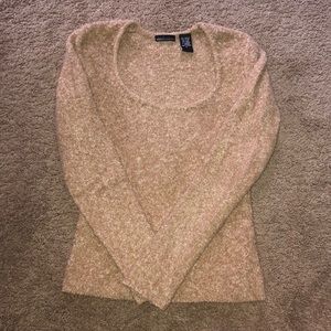 Khaki color stretchy sweater